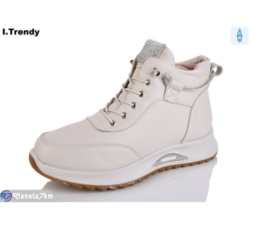Черевики жіночі на зиму (8 пар р.36-41) бежевий  "Trendy"