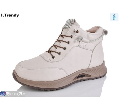 Черевики жіночі на зиму (8 пар р.36-41) бежевий  "Trendy"