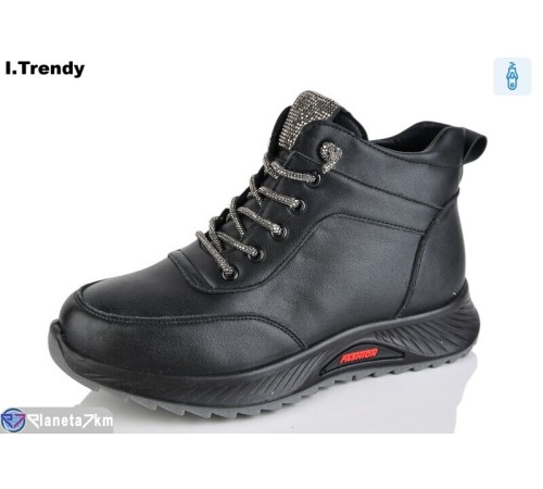Черевики жіночі на зиму (8 пар р.36-41) чорний  "Trendy"