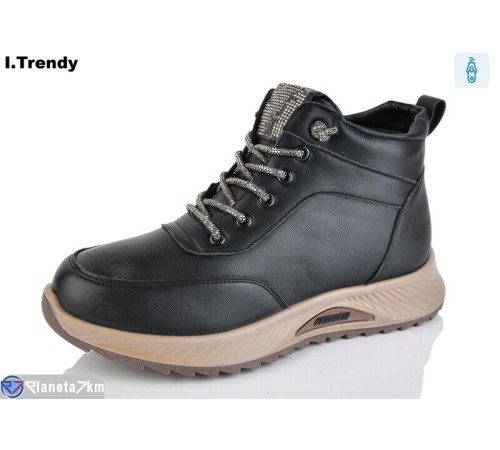 Черевики жіночі на зиму (8 пар р.36-41) чорний  "Trendy"