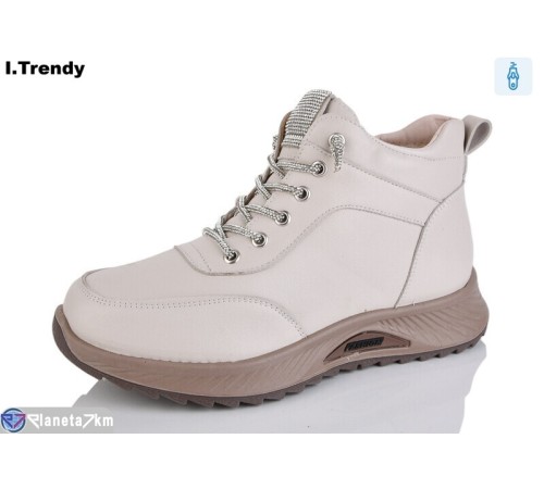 Черевики жіночі на зиму (8 пар р.36-41) бежевий  "Trendy"