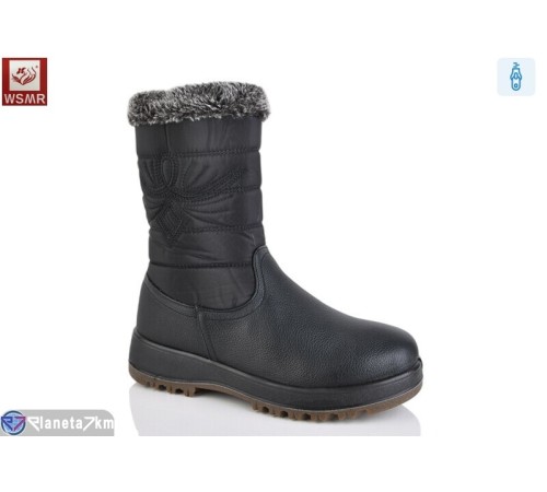 Чоботи жіночі на зиму (8 пар р.36-41) чорний  "WSMR"
