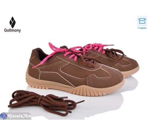 Кросівки жіночі на весну/осінь (8 пар р.36-41) коричневий  "Gollmony"