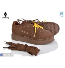 Кросівки жіночі на весну/осінь (8 пар р.36-41) коричневий  "Gollmony"