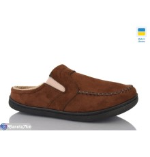 Тапки чоловічі на зиму (8 пар р.40-45) коричневий  "LOTTOS"