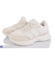 Кросівки жіночі на весну/осінь (8 пар р.36-41) бежевий  "LOREDANA"