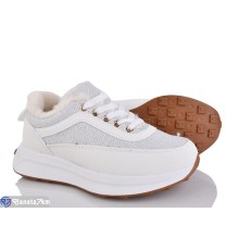 Кросівки жіночі на зиму (8 пар р.36-41) білий  "LOREDANA"