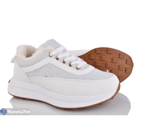 Кросівки жіночі на зиму (8 пар р.36-41) білий  "LOREDANA"