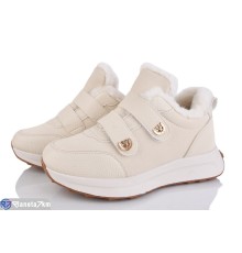 Кросівки жіночі на зиму (8 пар р.36-41) бежевий  "LOREDANA"