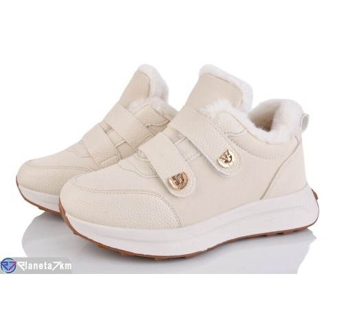 Кросівки жіночі на зиму (8 пар р.36-41) бежевий  "LOREDANA"