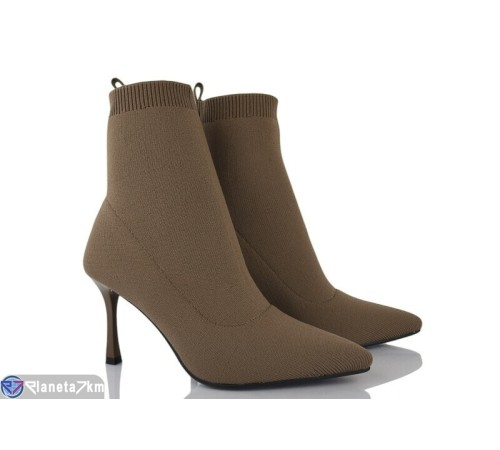 Черевики жіночі на весну/осінь (6 пар р.35-39) коричневий  "MARADONA"