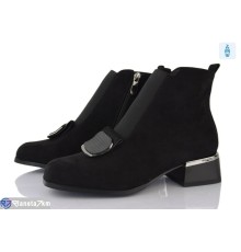 Черевики жіночі на весну/осінь (6 пар р.35-39) чорний  "MARADONA"