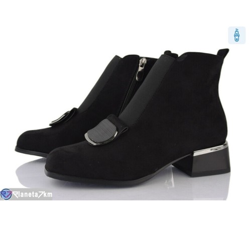 Черевики жіночі на весну/осінь (6 пар р.35-39) чорний  "MARADONA"