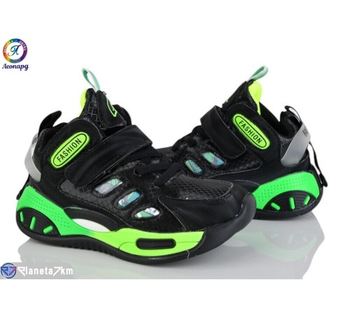 Дитячі кросівки на весну/осінь (10 пар р.27-31) чорний  "Леопард"