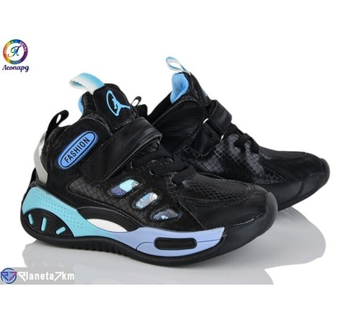 Дитячі кросівки на весну/осінь (10 пар р.27-31) чорний  "Леопард"