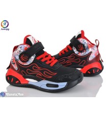 Дитячі кросівки на весну/осінь (10 пар р.27-31) чорний  "Леопард"