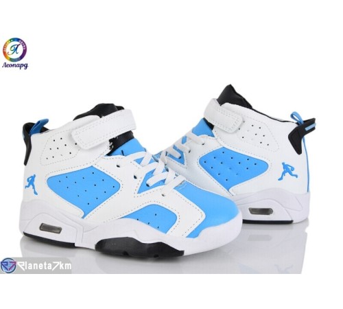 Дитячі кросівки на весну/осінь (8 пар р.26-31) блакитний  "Леопард"