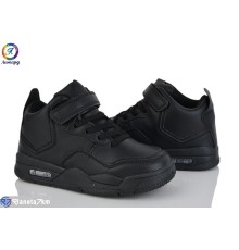 Дитячі кросівки на весну/осінь (8 пар р.32-37) чорний  "Леопард"