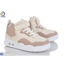 Дитячі кросівки на весну/осінь (8 пар р.32-37) бежевий  "Леопард"