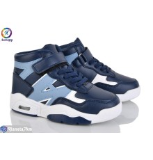 Дитячі кросівки на весну/осінь (8 пар р.26-31) синій  "Леопард"