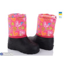 Дитячі чоботи з піни на зиму (8 пар р.30-37) рожевий  "MURMUR"