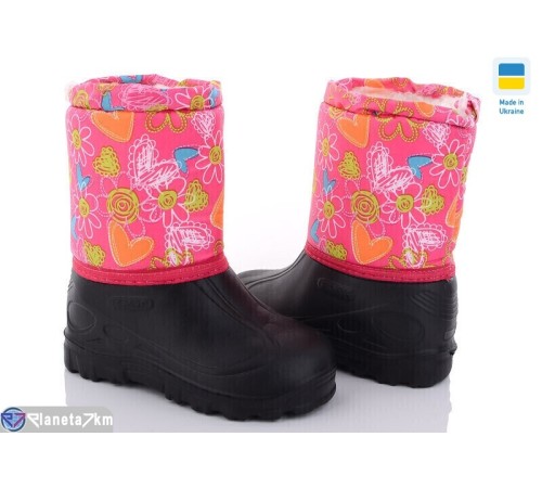 Дитячі чоботи з піни на зиму (8 пар р.30-37) рожевий  "MURMUR"