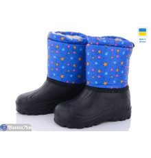 Дитячі чоботи з піни на зиму (8 пар р.30-37) синій  "MURMUR"