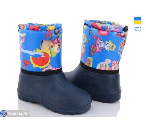 Дитячі чоботи з піни на зиму (8 пар р.30-37) синій  "MURMUR"