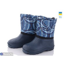 Дитячі чоботи з піни на зиму (8 пар р.30-37) синій  "MURMUR"