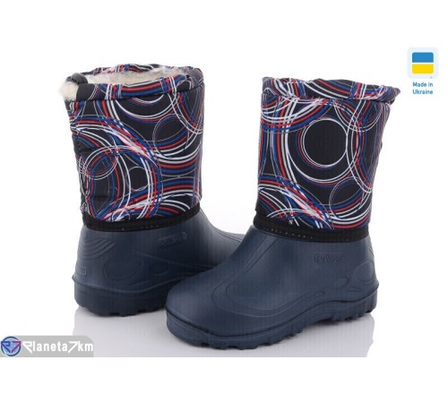 Дитячі чоботи з піни на зиму (8 пар р.30-37) синій  "MURMUR"