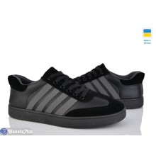 Кросівки чоловічі на весну/осінь (8 пар р.40-45) чорний  "LEOBAZA"