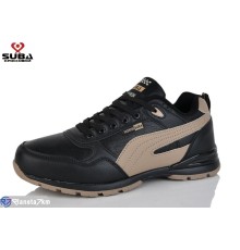 Кросівки чоловічі на весну/осінь (8 пар р.41-46) чорний  "SUBA"