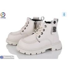 Черевики дитячі на весну/осінь (8 пар р.23-27) бежевий  "Леопард"