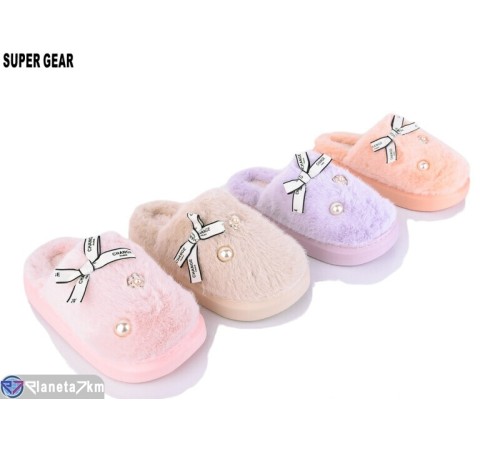 Тапки жіночі на зиму (12 пар р.36-41) мікс  "Super Gear"