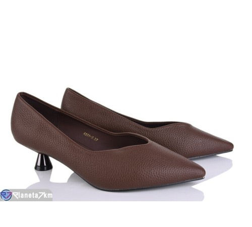 Туфлі жіночі на весну/осінь (6 пар р.36-40) коричневий  "LOREDANA"