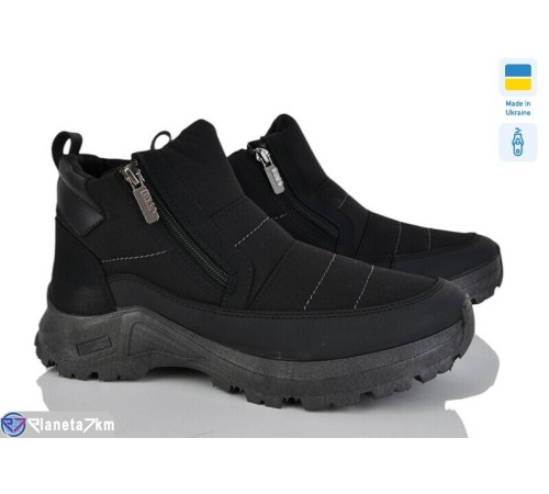 Черевики чоловічі на зиму (6 пар р.41-45) чорний  "OLLA"