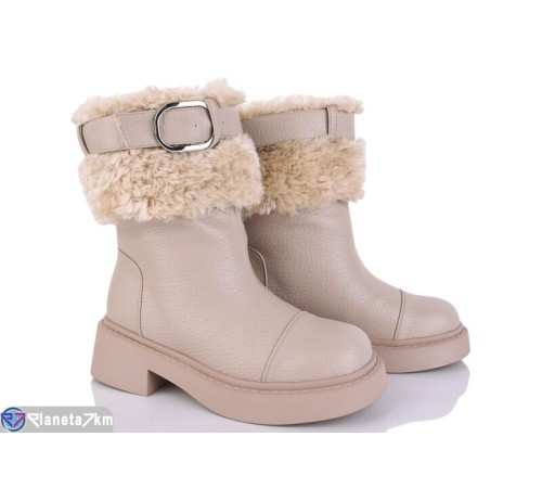 Черевики жіночі на зиму (6 пар р.36-40) бежевий  "MARADONA"