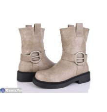 Черевики жіночі на зиму (6 пар р.36-40) бежевий  "MARADONA"