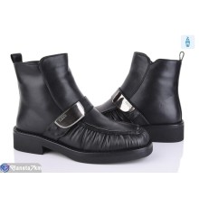 Черевики жіночі на зиму (6 пар р.36-40) чорний  "MARADONA"