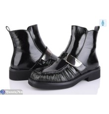 Черевики жіночі на зиму (6 пар р.36-40) чорний  "MARADONA"