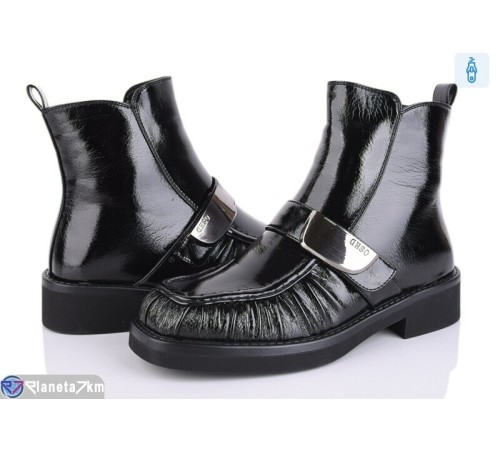 Черевики жіночі на зиму (6 пар р.36-40) чорний  "MARADONA"