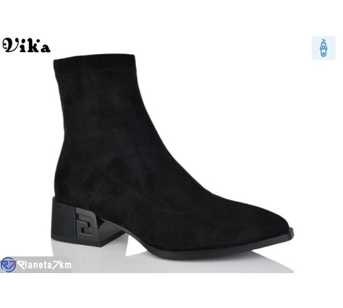 Черевики жіночі на весну/осінь (6 пар р.36-40) чорний  "Vika" Черевики жіночі на весну/осінь (6 пар р.36-40) чорний  "Vika"