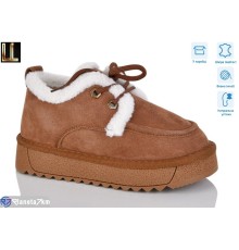 Дитячі кросівки на зиму (8 пар р.32-37) коричневий  "Lilin"