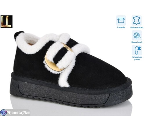 Дитячі Уггі на зиму (8 пар р.32-37) чорний  "Lilin"