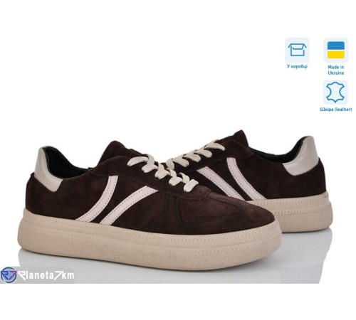 Кросівки жіночі на весну/осінь (6 пар р.36-41) коричневий  "ERIKA"