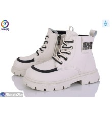 Черевики дитячі на весну/осінь (8 пар р.26-31) бежевий  "Леопард"