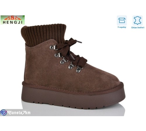 Уггі жіночі на зиму (6 пар р.36-40) коричневий  "HENGJI-ELENA" Уггі жіночі на зиму (6 пар р.36-40) коричневий  "HENGJI-ELENA"