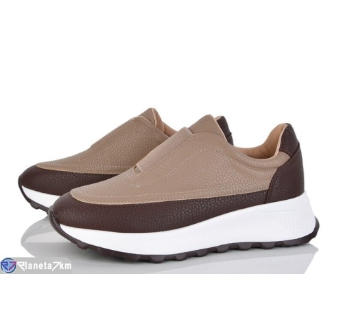 Кросівки жіночі на весну/осінь (8 пар р.36-40) коричневий  "LOREDANA"