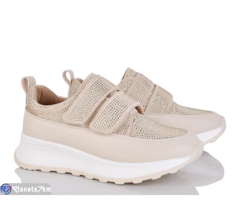 Кросівки жіночі на весну/осінь (8 пар р.36-40) бежевий  "LOREDANA"