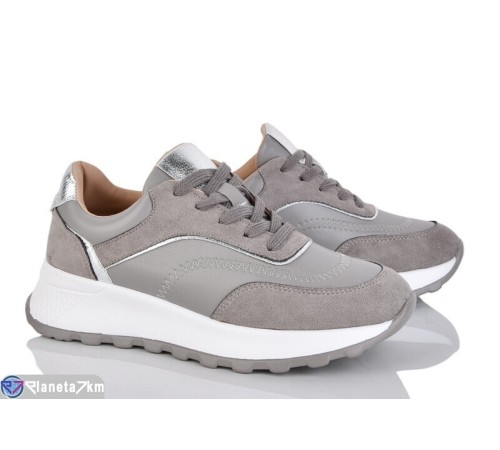 Кросівки жіночі на весну/осінь (8 пар р.36-40) сірий  "LOREDANA"